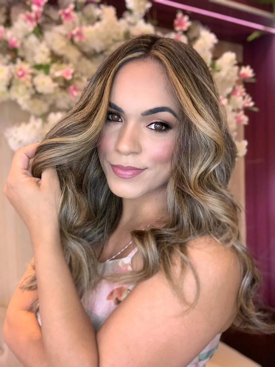Penteado social finalizado